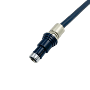 TLN.0F.302.KLAD52Z - 0F2 core single position black plug solder wire 20cm - F series