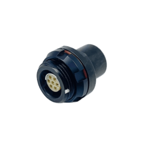 ZLN.1F.307.KLLD52 - 1F7-pin black solder socket - F series