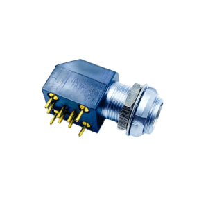 ZXG.0B.305.HLN - Printed circuit board 90-degree bent pin double-nut socket - B Series