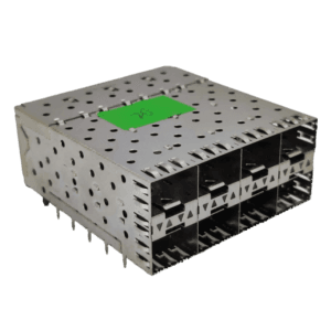 81-124-Y0001-1 - Double SFP/5G fiber cage 2*4 -with/without light guide