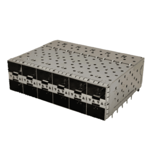 81-126-Y0009-1 - Double SFP/5G fiber cage 2*6 -with/without light guide