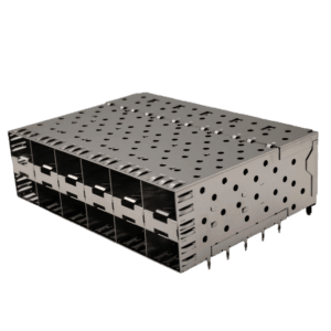 81-126-Y0010-1 - Double SFP/5G fiber cage/crimp type 2*6/0.6MM pin/no light guide column