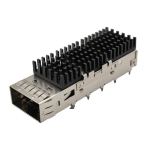 81-161-Y0017-1 - Single-layer QSFP28 28G fiber cage crimping type 1*1 single port with heat sink/height 16MM