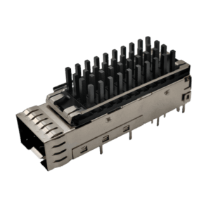 81-111-Y0019-1 - Single-layer SFP+/10G fiber cage/crimp type 1*1/with heat sink height 15.05MM