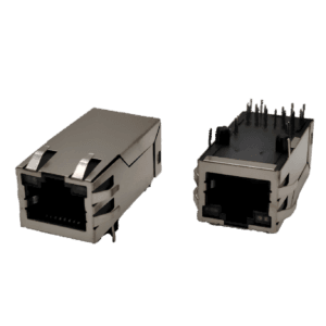 RJ45 connector 8p8c with shield with spring/top with light